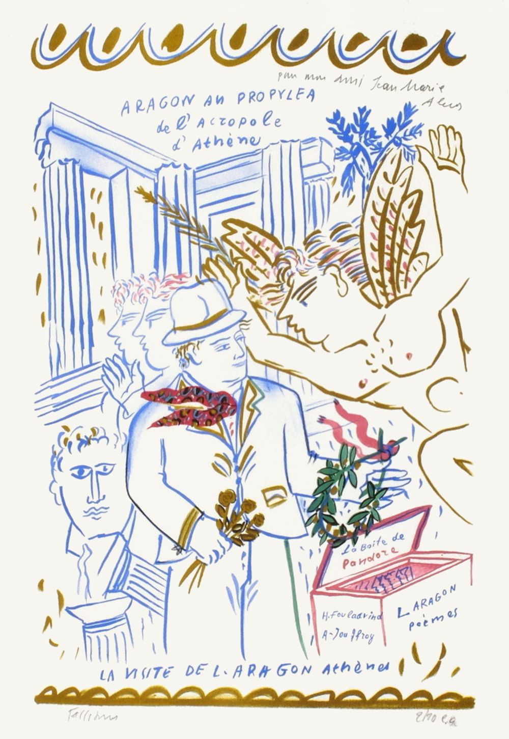 La visite de Louis Aragon Athènes