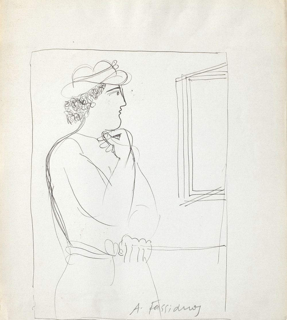 Drawings - L'homme au chapeau