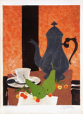 Nature morte à la cafetière et aux poires