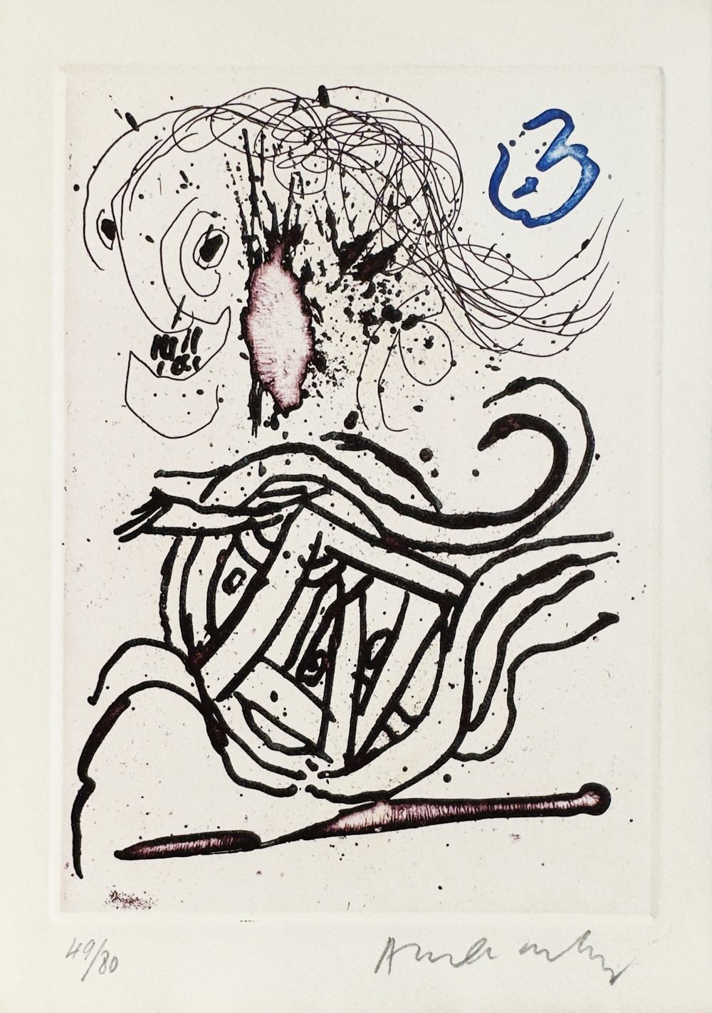 Carré blanc - Texte de Joyce Mansour (5 gravures signées) — vue 3