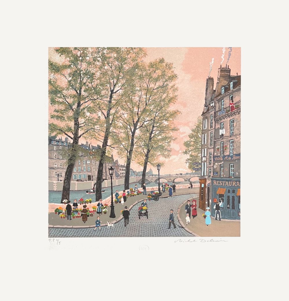 Paris - un coin de l'Ile Saint Louis
