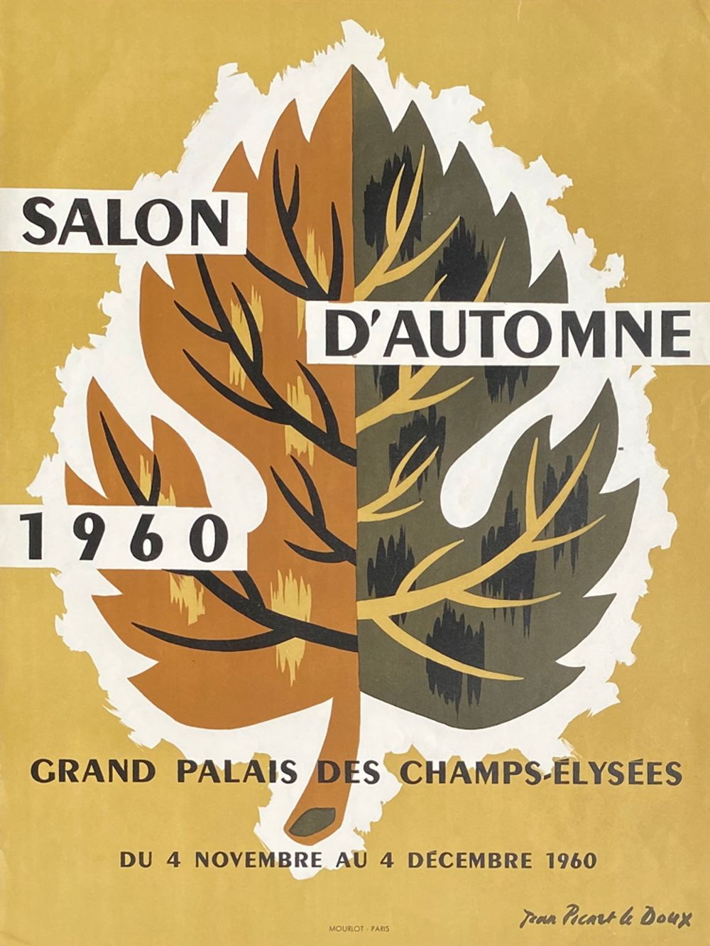 Jean PICART LE DOUX - Expo 60 - Salon d'Automne - 1960 – Place des Arts