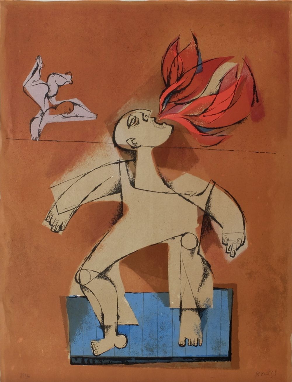 Les saltimbanques - le cracheur de feu