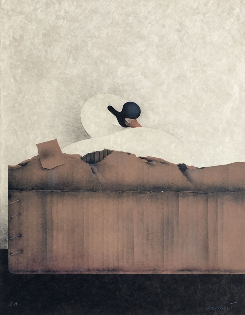 Le cygne et le carton