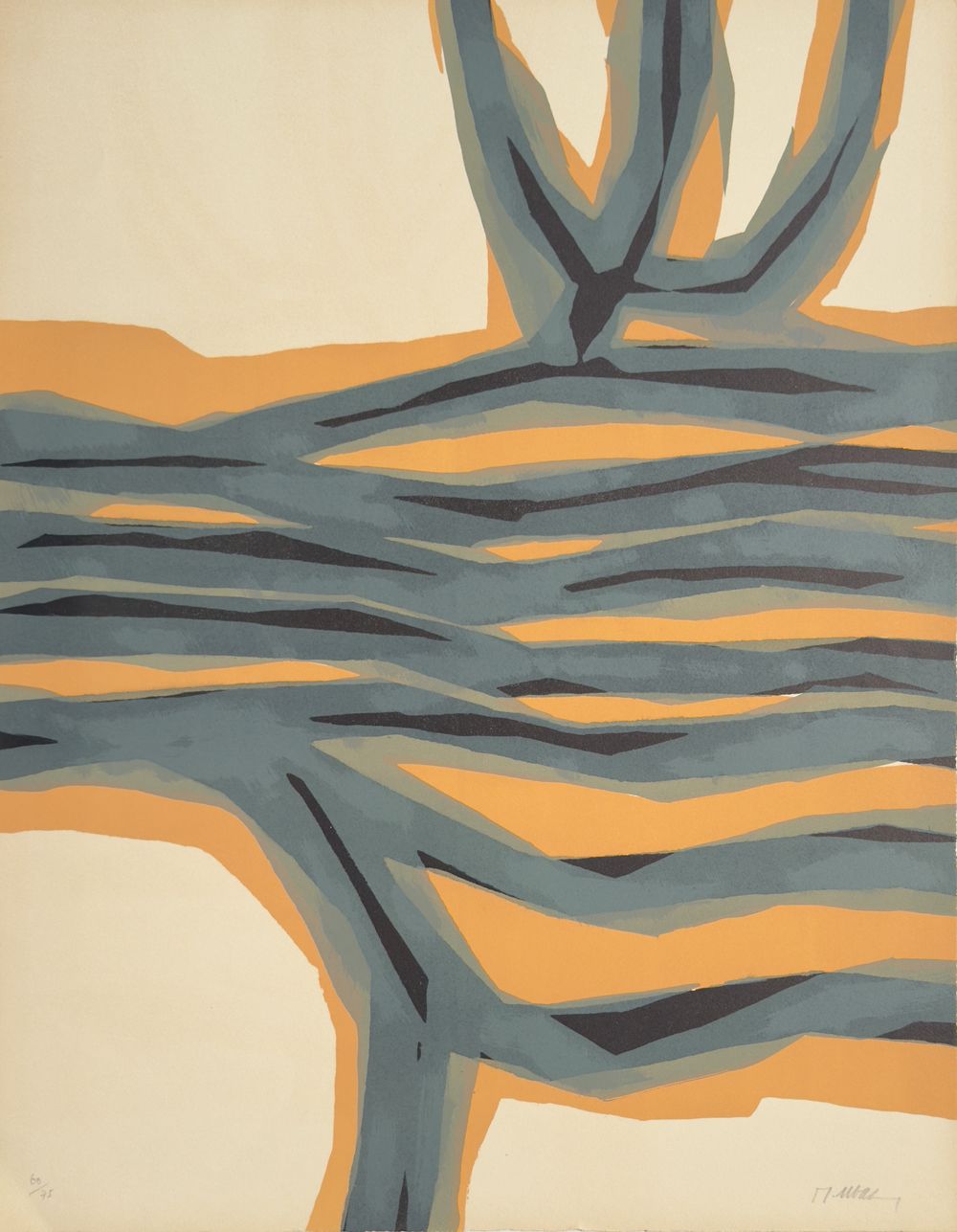 Le champ à l'arbre