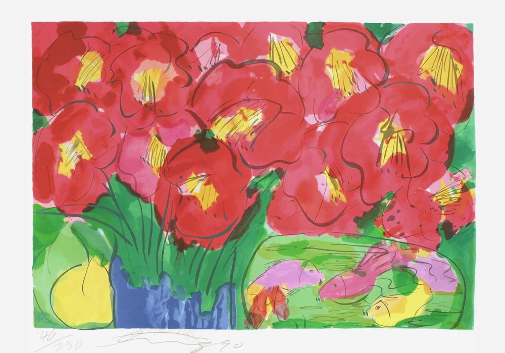Fleurs rouges