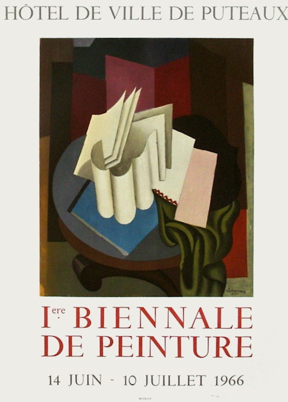 Expo 66 - Hôtel de Ville de Puteaux 1ère Biennale de Peinture