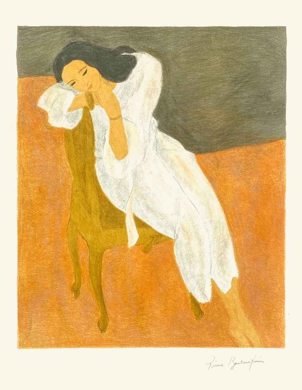 Le peignoir blanc