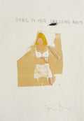 Sybil in her dessing room