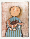 Enfant avec un oiseau VII