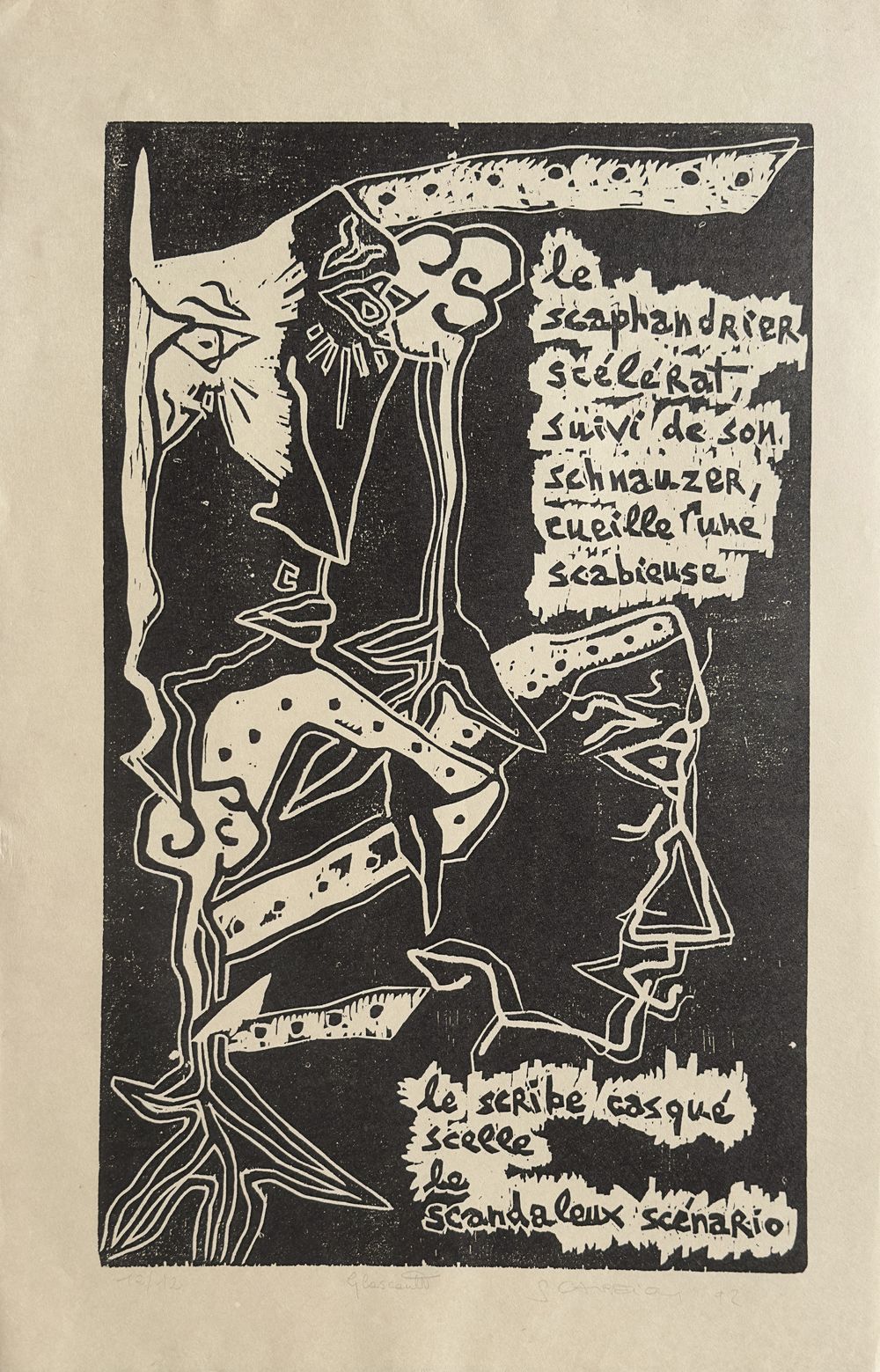 Le scaphndrier scélérat - texte de Gilbert Lascault