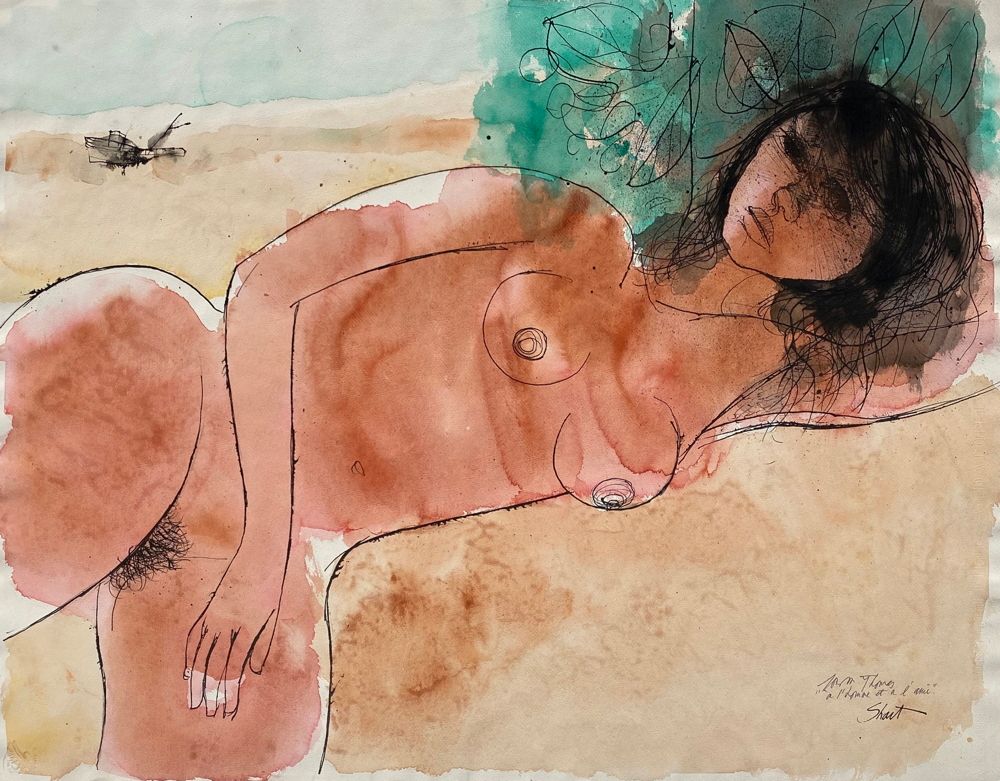 Nu à la plage