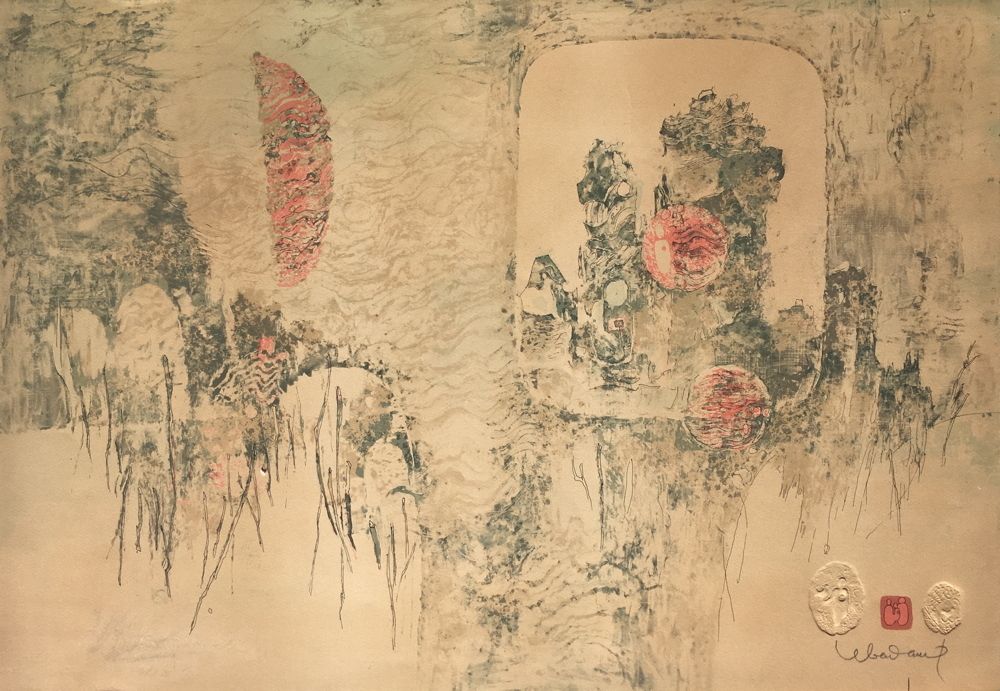 Paysage du Vietnam - clair de lune III