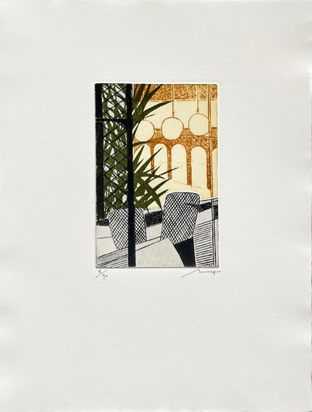 Hier - 1 pastel et 7 gravures signés — vue 8