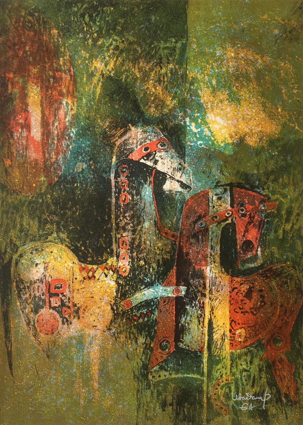 Cheval en habit de fête I