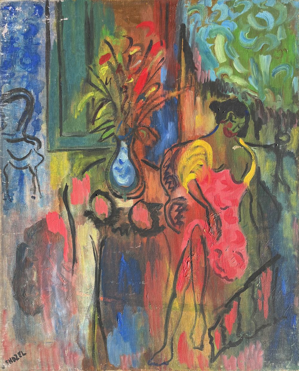 Femme dans un intérieur