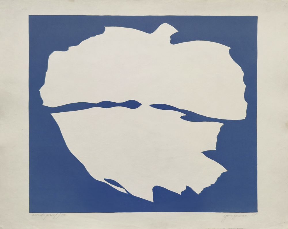 Composition in blue