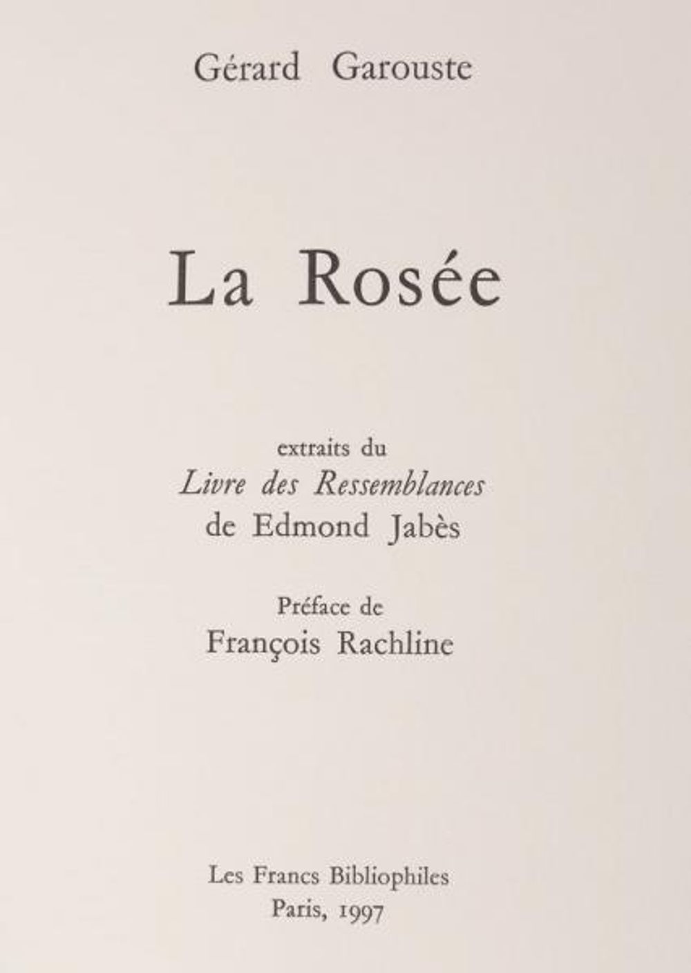 La Rosée - 16 lithographies