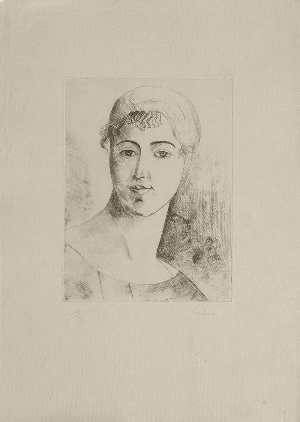 Tête de jeune femme