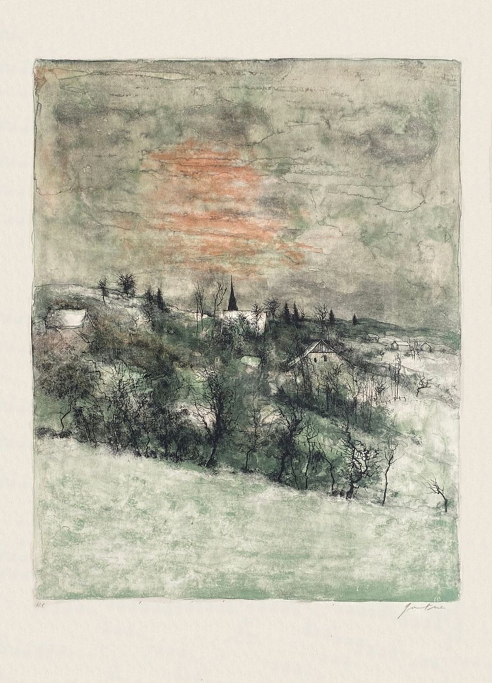 Village en hiver
