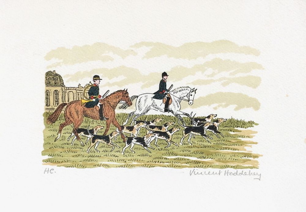 Départ pour la chasse à Chantilly