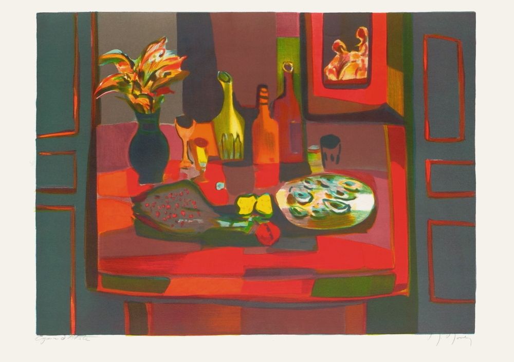 Nature morte aux trois bouteilles