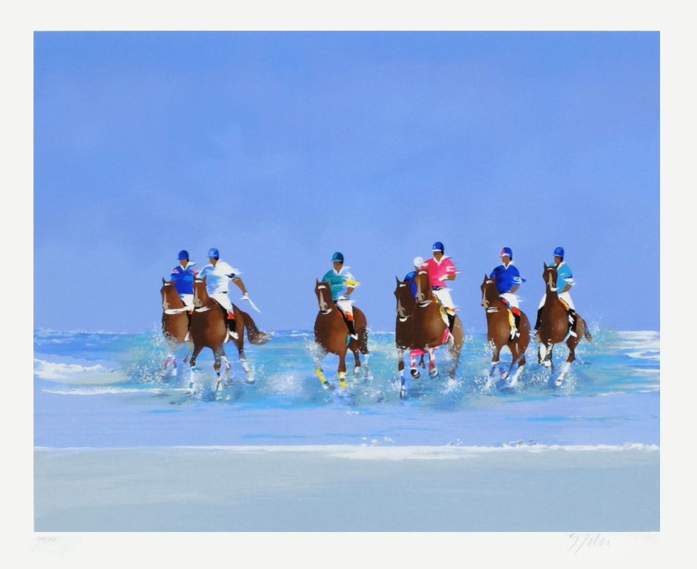 Promenade à cheval en bord de mer