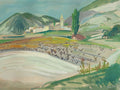 Paysage de la Drôme à Novezan Venturol