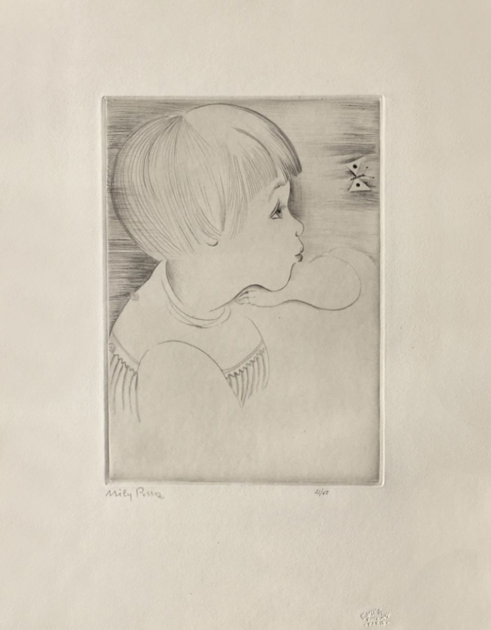 Enfant au papillon