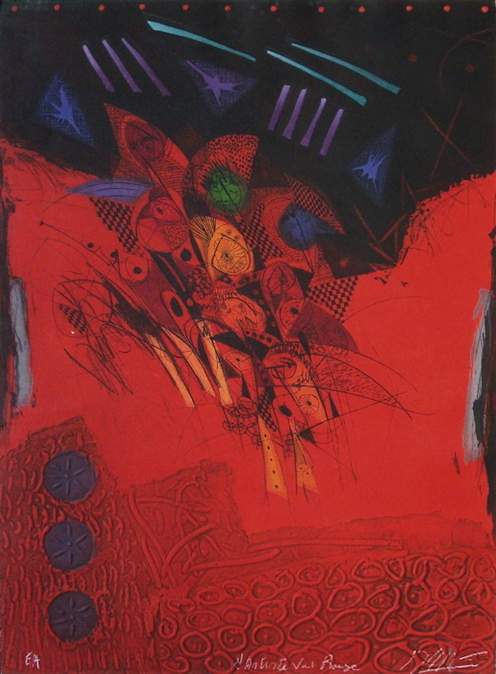 L'artiste voit rouge