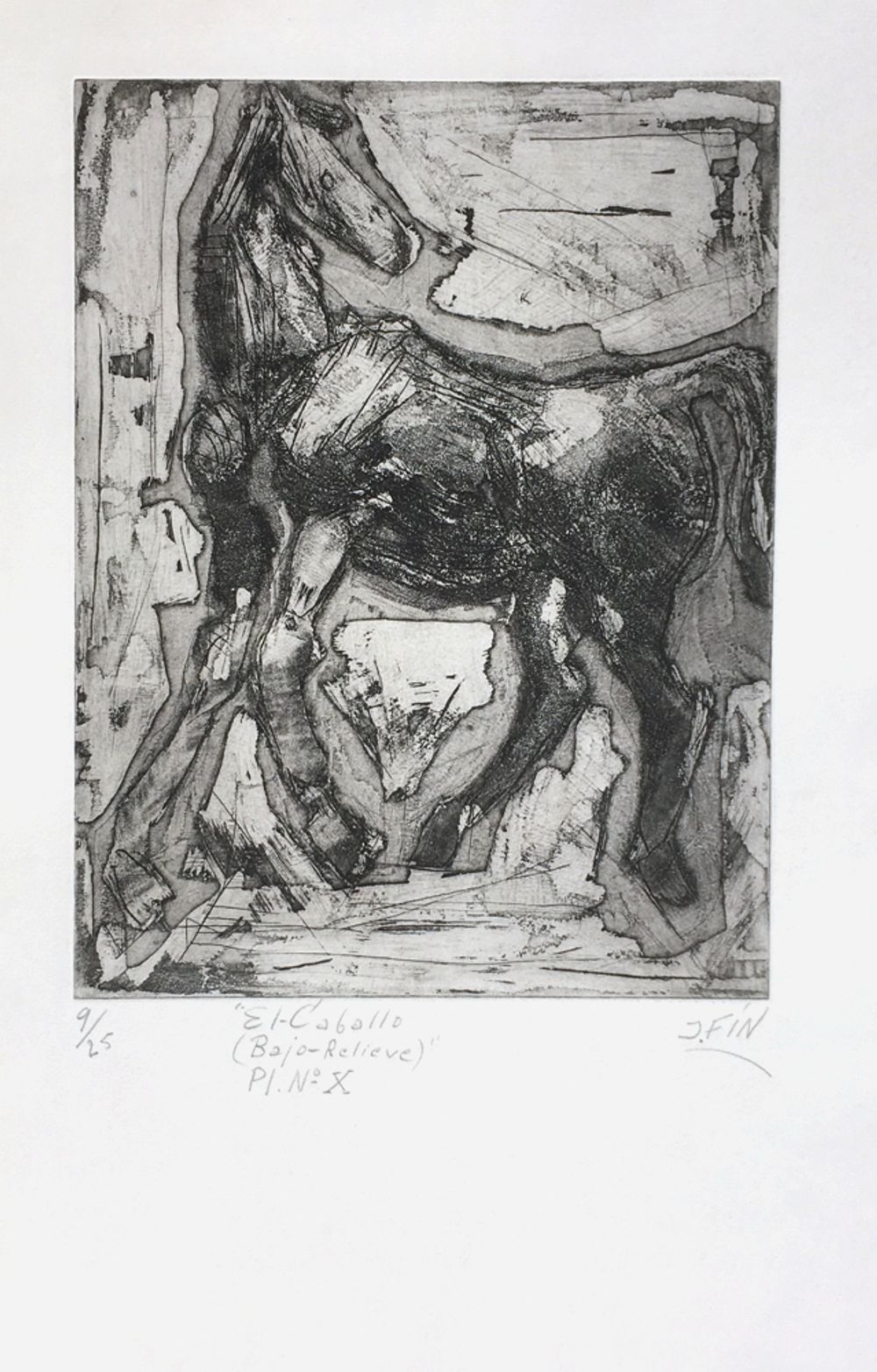 El caballo (Bajo-Relieve) Pl. X