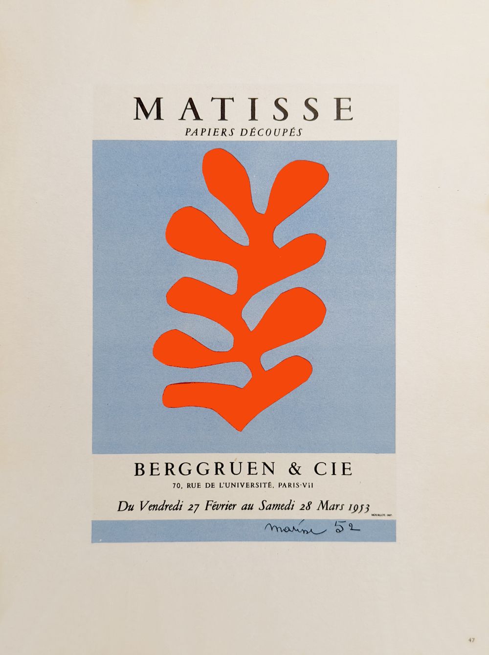 AF 1953 - Berggruen et Cie