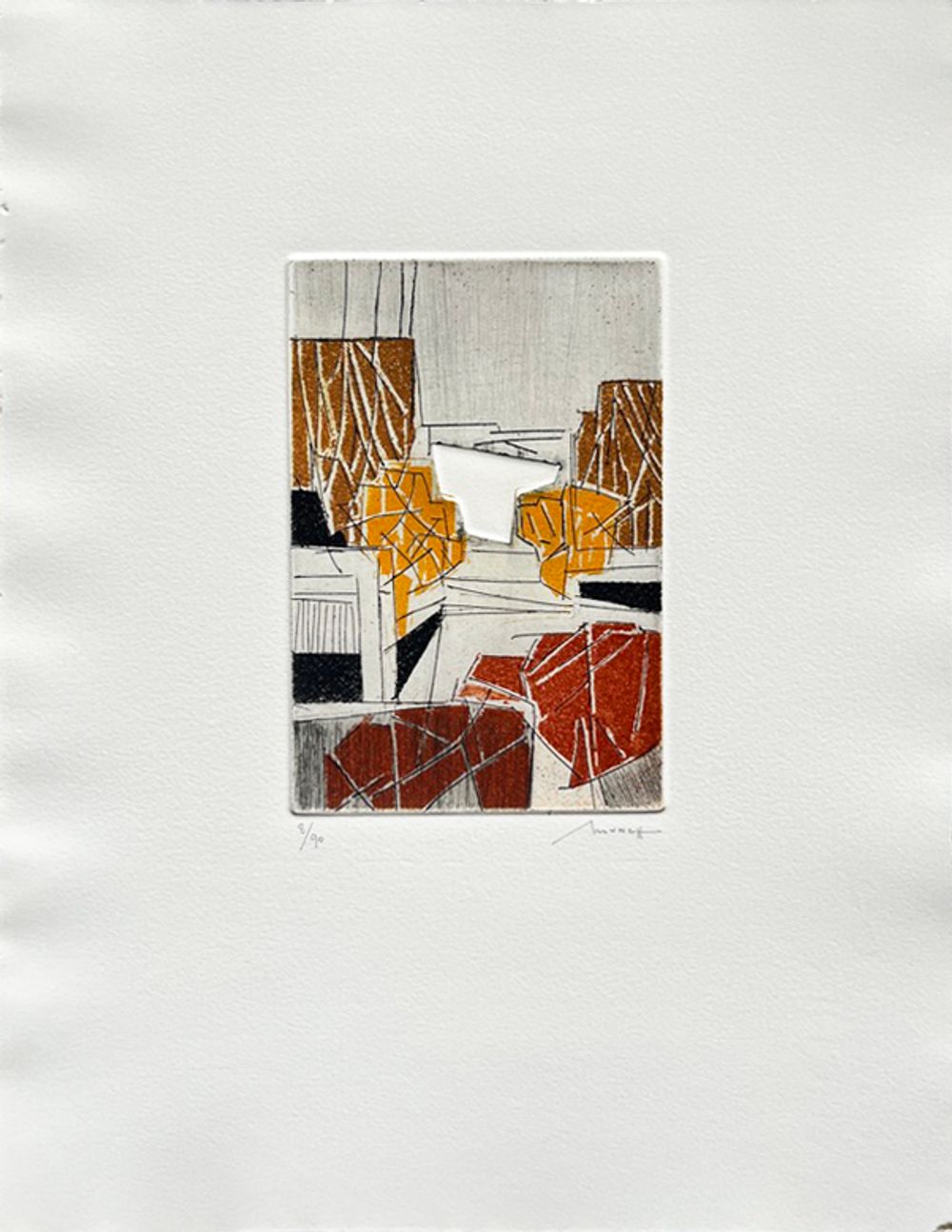 Hier - 1 pastel et 7 gravures signés — vue 6