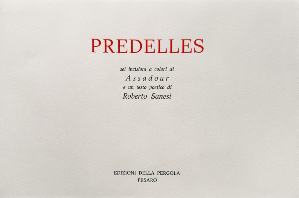 Predelles - 6 gravures signées - Texte de Roberto Sanesi — vue 2