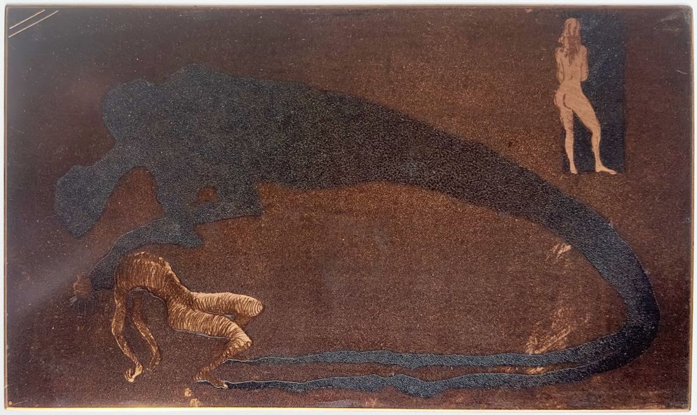 Le monstre (plaque de cuivre - copperplate)