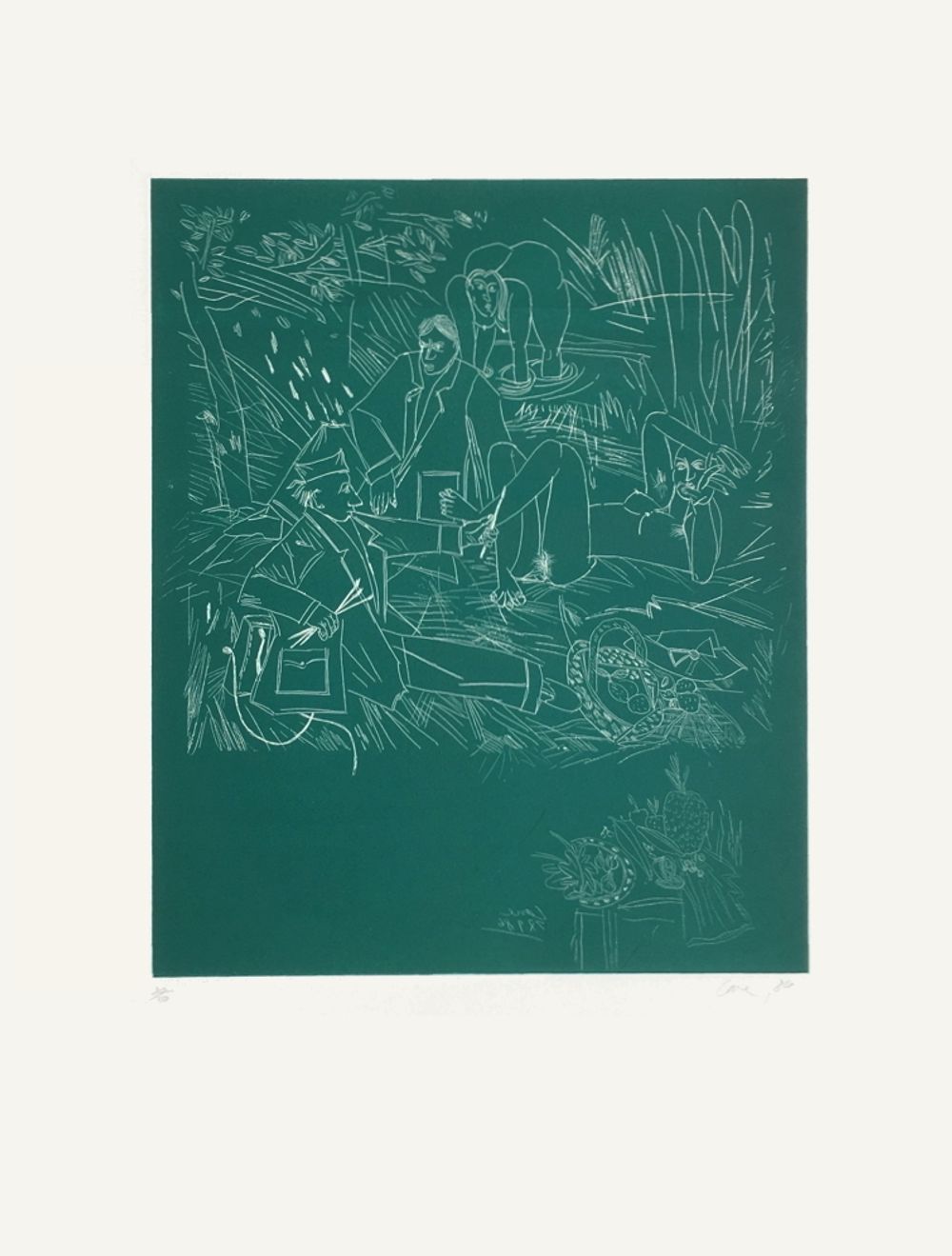 Petit déjeuner sur l'herbe (taille blanche)