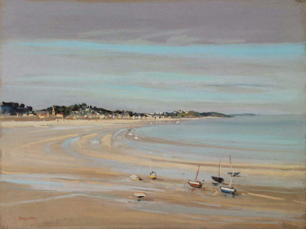 La plage à marée basse
