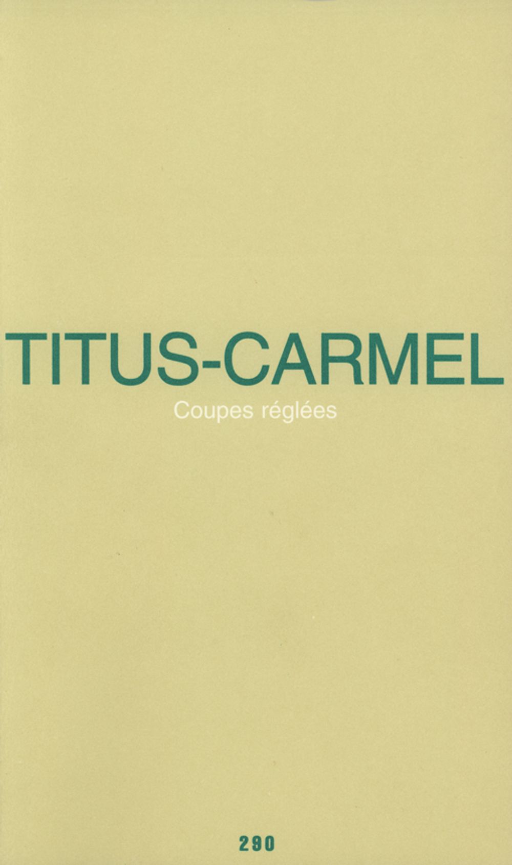 Coupes réglées (livre) — vue 2