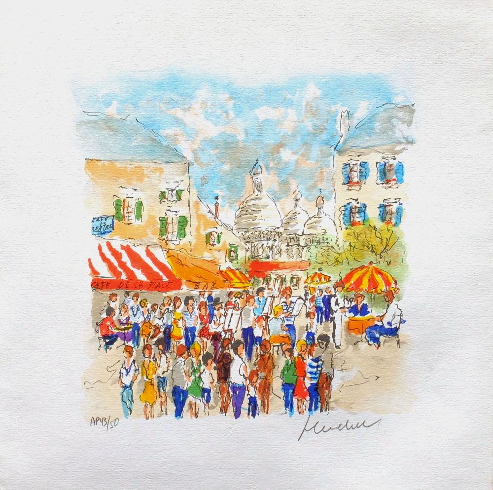 Paris, la place du Tertre à Montmartre