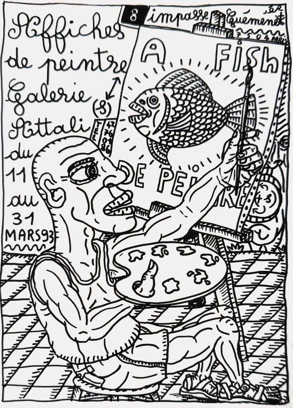Carton d'invitation Galerie Attali