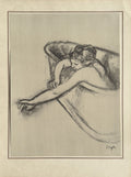 Pastels et dessins - Femme dans le bain
