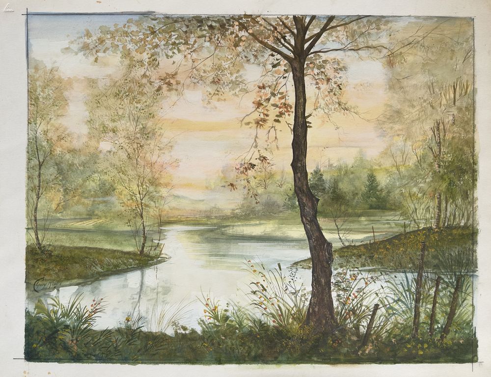 Bord de rivière en Sologne