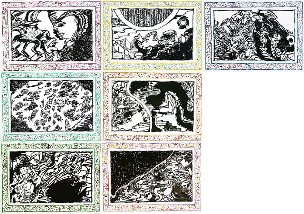 Sans l'écorce (suite complète 7 gravures)