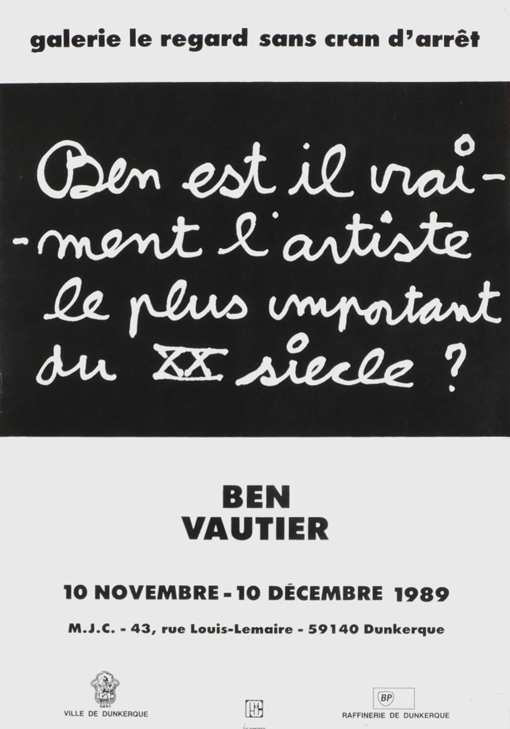 Expo 89 - Galerie Le Regard Dunkerque