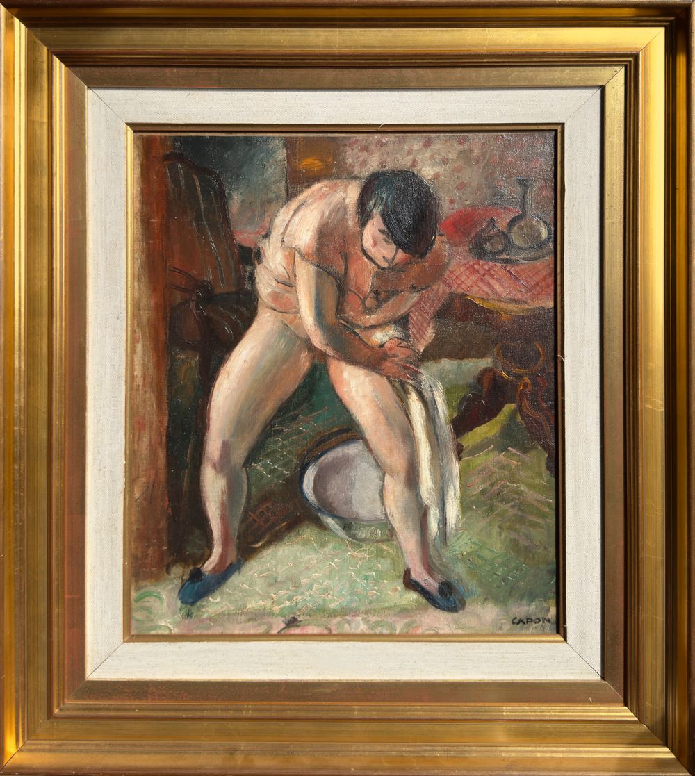 Femme à la toilette — vue 2