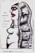 Les acteurs à l'écran (affiche mât)