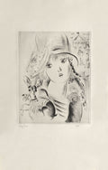 Jeune fille à la levrette