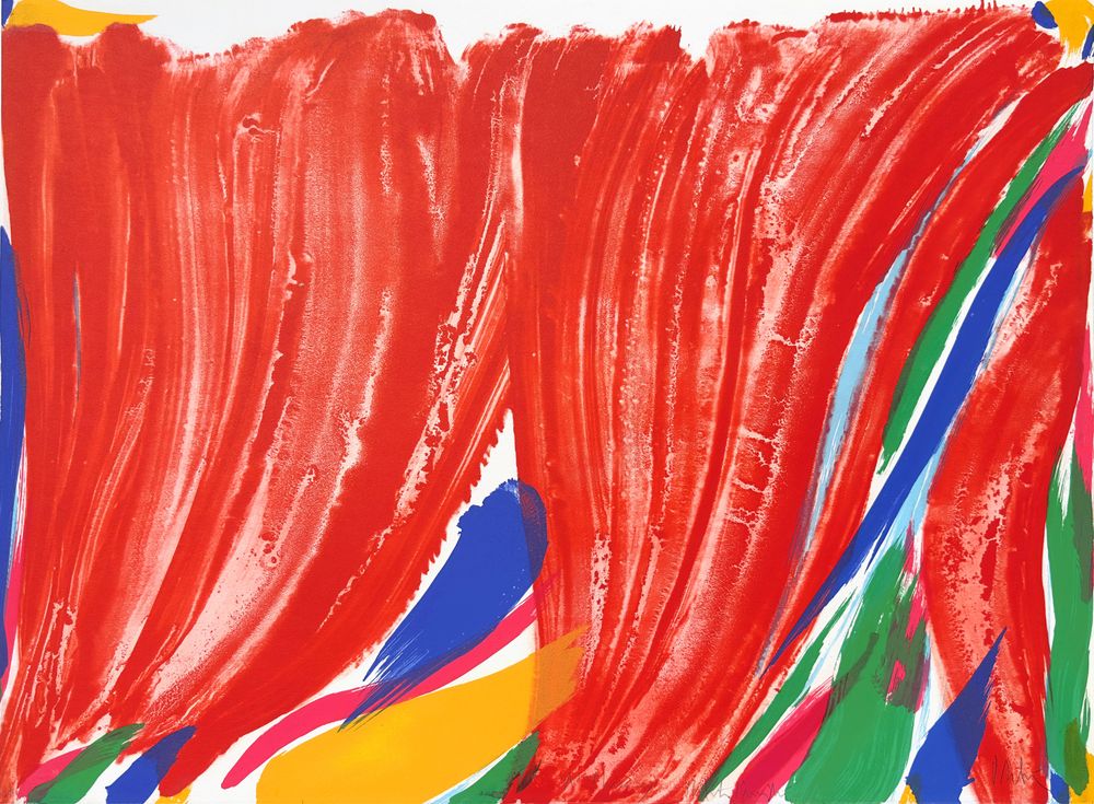 Signe paysage rouge