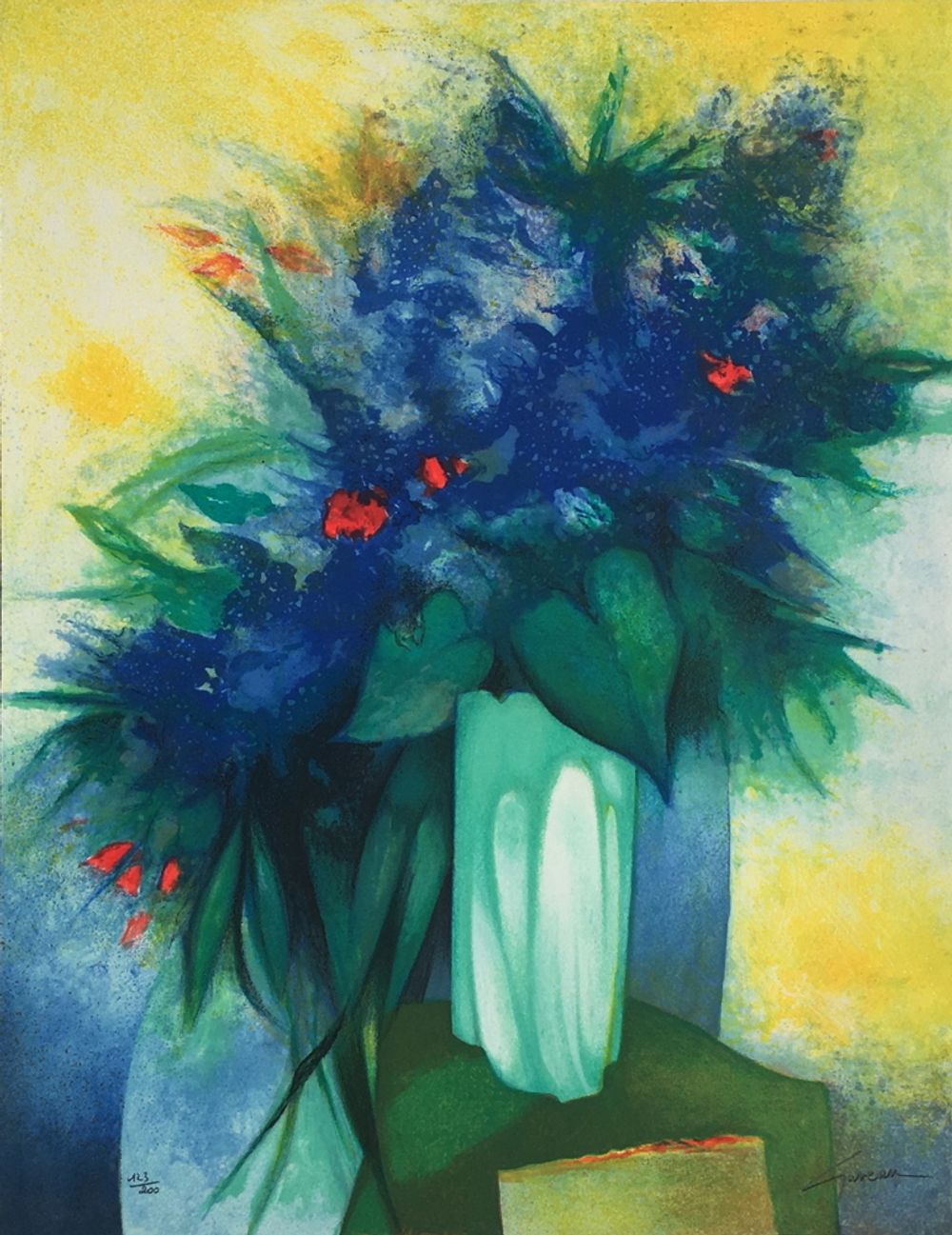 Bouquet bleu