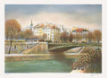 Paris - Le Petit Pont et le quai Saint Michel